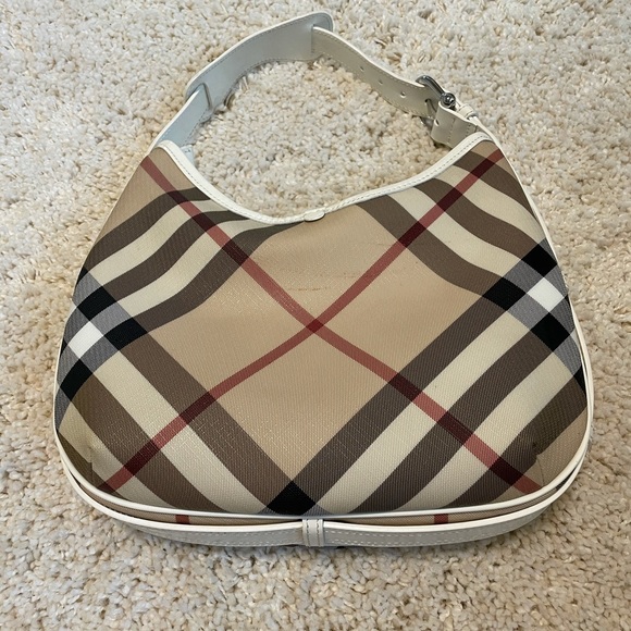 Authentic Burberry nova check purse hobo white - Picture 2 of 9